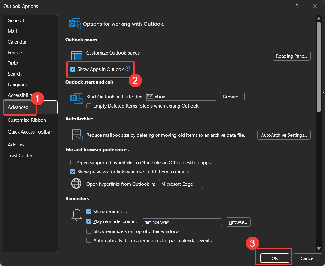 How to Move Outlook Navigation Toolbar to Bottom 7 Outlook Settings method