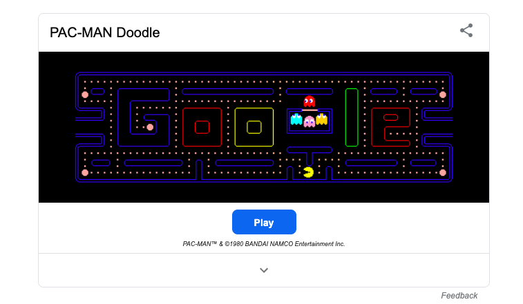 Best Games on Google Search and Google Doodle 3 Pac-Man
