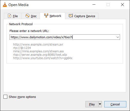 Stream Online Videos on VLC Player | PC and Mobile 4 Past in Network Stream