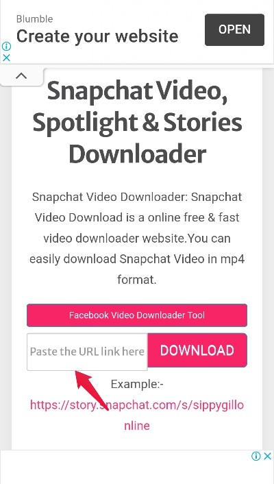 How to Download Snapchat Spotlight Videos? 11 Paste Link