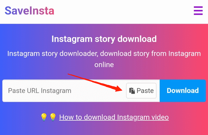 How to Download Instagram Reels Without Watermark 8 Paste the link in the textbox and click on the download button