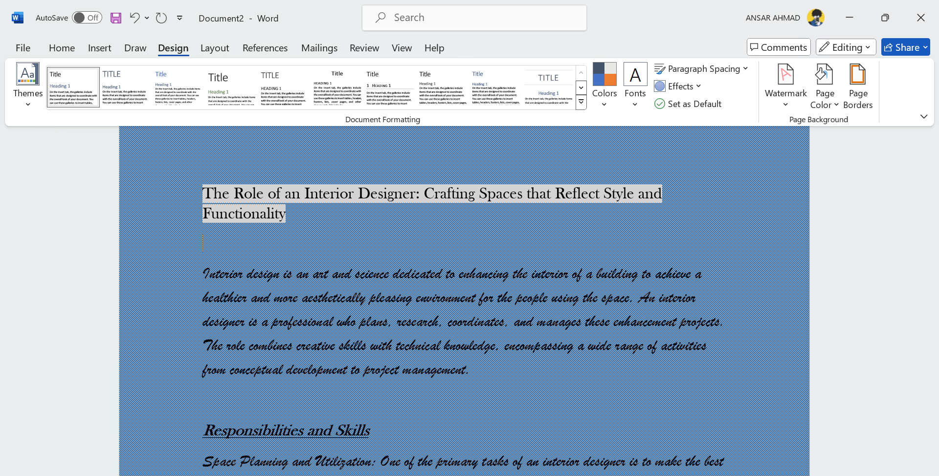 How to Add a Background in Microsoft Word 22 Added Pattern to the word background