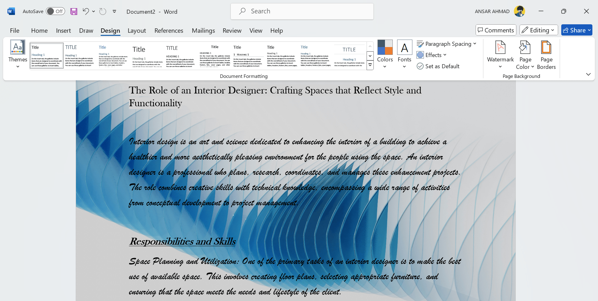 How to Add a Background in Microsoft Word 28 Added picture to the word document