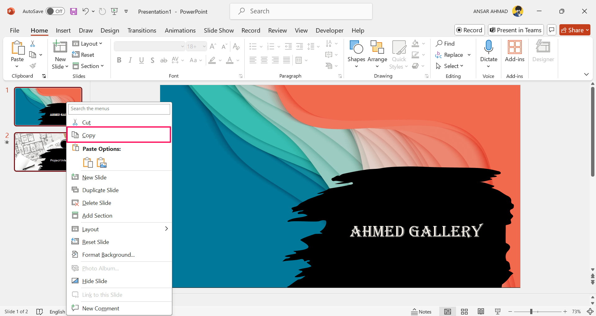 How to Fix 'An Error Occurred while PowerPoint was Saving the File' 7 Click on the Copy button to select the slides
