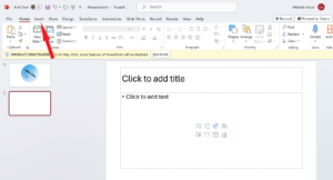Click on Insert from the top bar