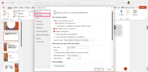 How to Type Square Root Symbol in MS PowerPoint 11 Click on Proofing from Options Menu