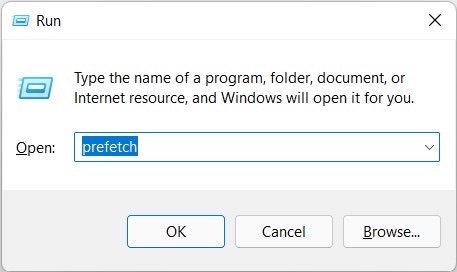 How to Clear Windows 11 System App Cache? 6 Prefetch_Run