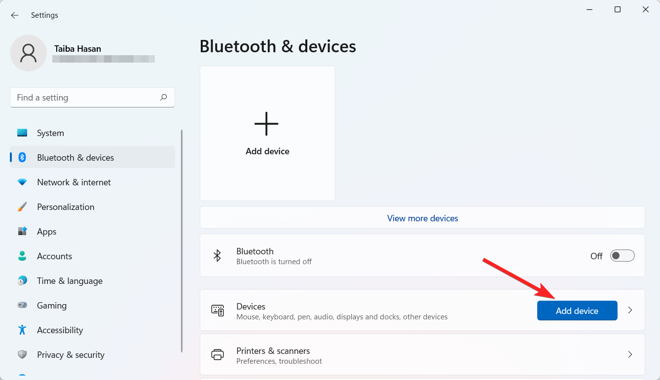 How to Use Dynamic Lock in Windows 11? 5 Press Add Device button
