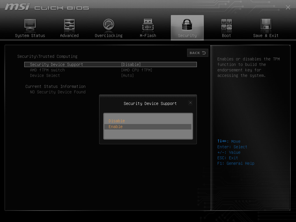 How to Enable TPM 2.0 in Motherboard BIOS? 12 Press enter key to confirm it