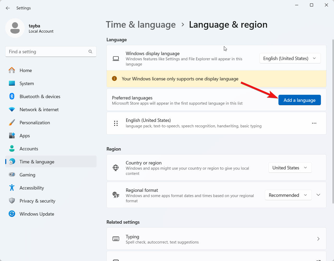 How to Fix Windows 11 Lock Screen in Another Language 23 Press the Add a language button