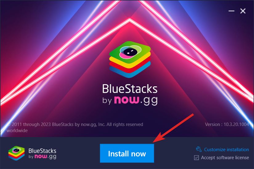 How to Install and Use BlueStacks on Windows 11? 6 Press the Install Now button on BlueStacks website