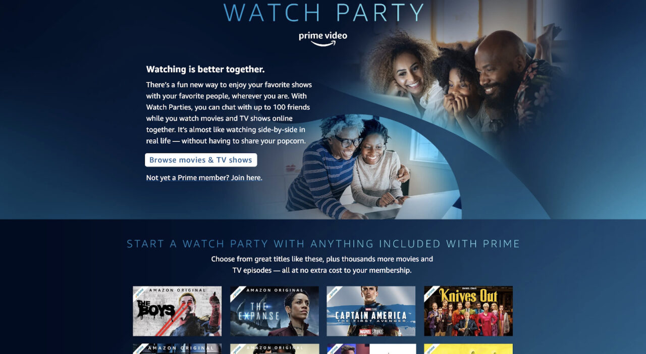Amazon Prime Watch Party Feature in India 1 Prime Video Watch party in India watch movies with friends and chat online
