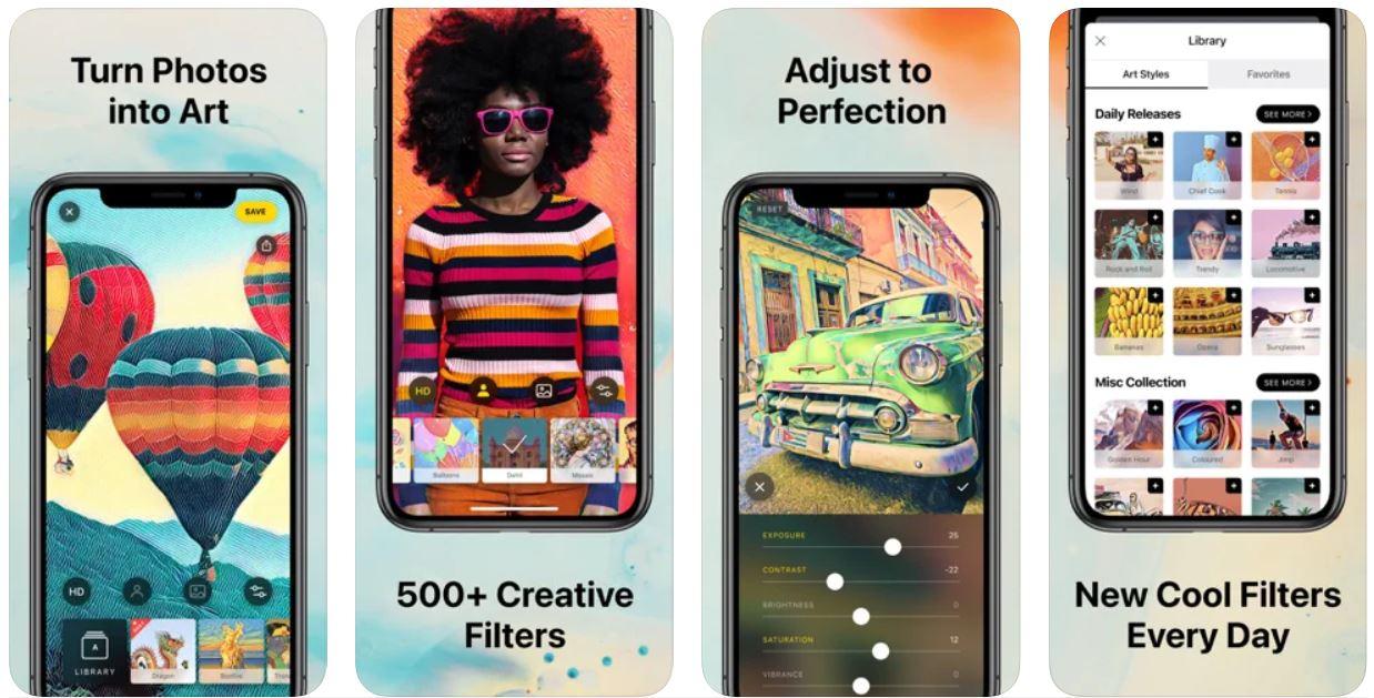 10+ Best Image Editing Apps for iPhone 3 Prisma Photo Editor