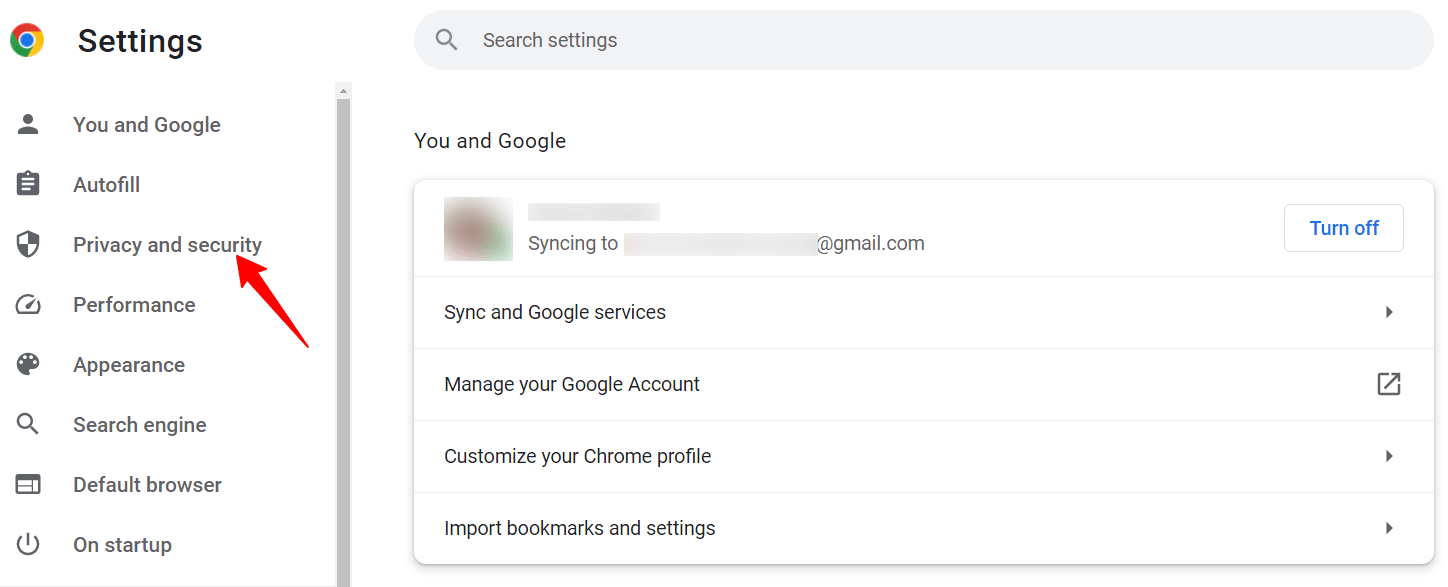 Privacy and Settings