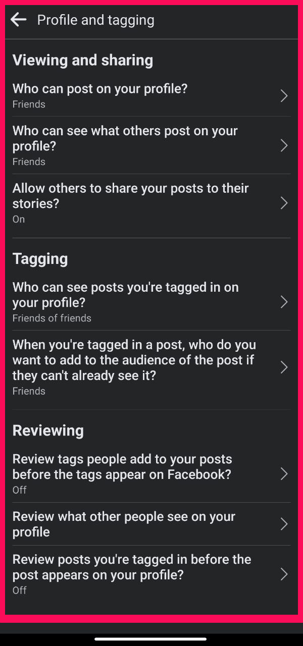 How to Hide Yourself and Stop Others from Finding You on Facebook? 17 Profile and Tagging settings