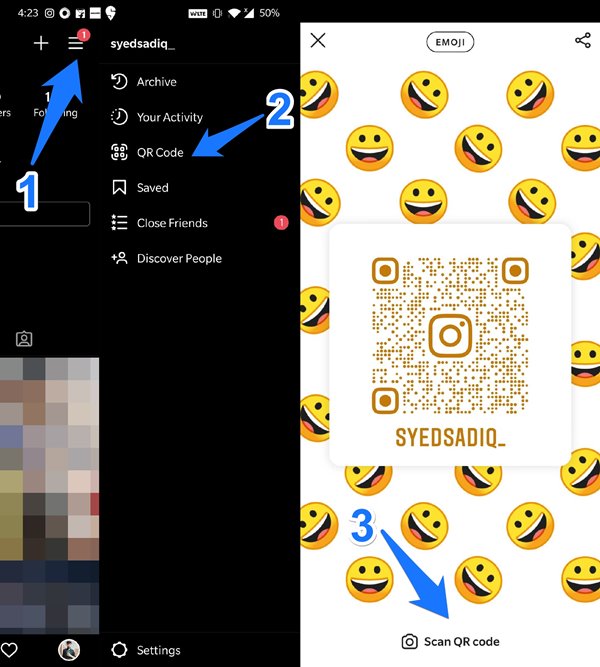 QR Scanner Instagram