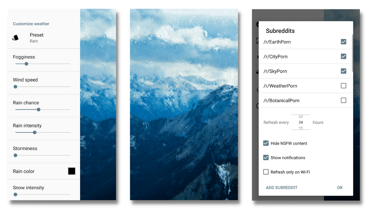 10 Best 3D Live Wallpaper Apps for Android 7 Rainpaper Live Wallpaper