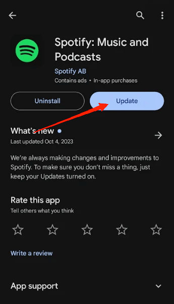 How to Fix Spotify Premium Not Working Offline on Smartphones 14 Re-install Or Update Spotify App