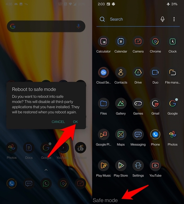 Fix Google Keyboard Not Working/Errors on Android 8 Reboot to Safe Mode