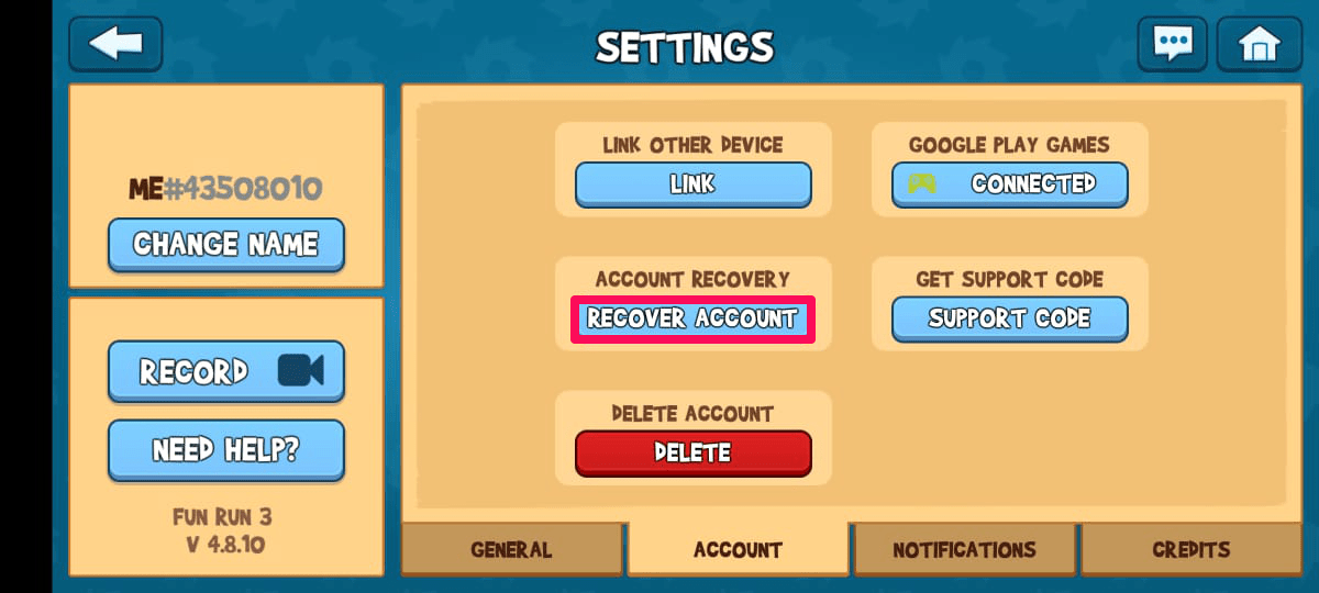 How to Get my Fun Run 3 Account Back? 3 Get Your Account Back By Logging Back In