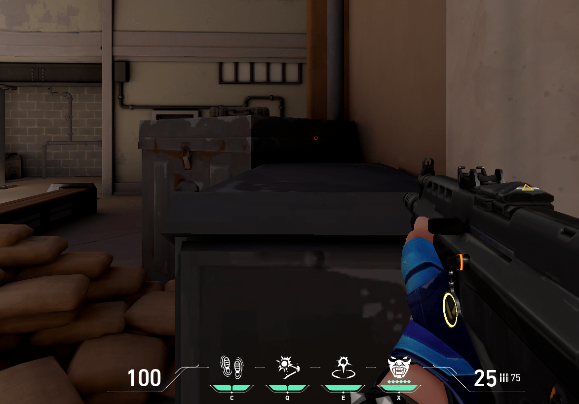 How to Get Circle Crosshair in Valorant? 3 Red-colored Circle Crosshair in the Range