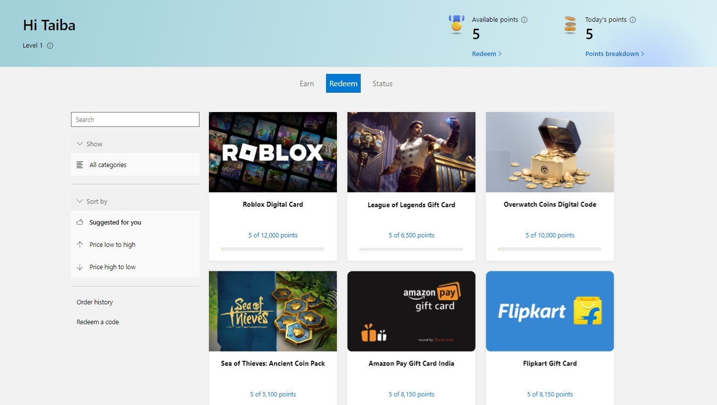 How to Earn Microsoft Rewards Points? 9 Redeem Microsoft Reward Points