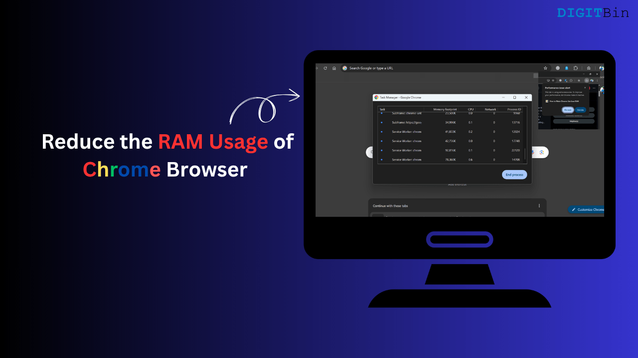 How to Reduce Google Chrome RAM Usage? 1 Reduce the RAM Usage of Chrome browser