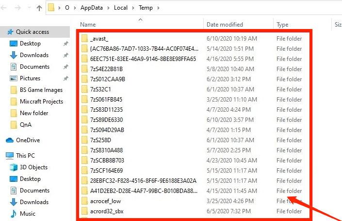 Remove all temporary files