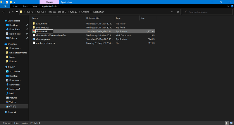 Fix Status_Access_Violation Aw, Snap Error in Chromium Browser 2 Rename Browser File