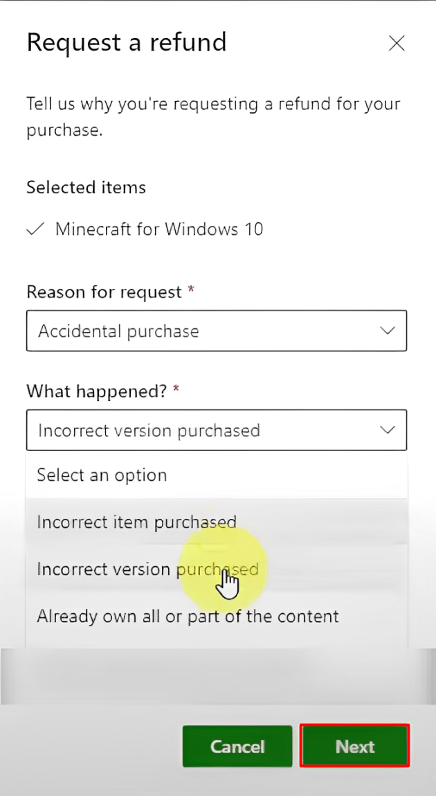 How to Request Refund for Microsoft Store Purchases 5 Request Refund to Microsoft