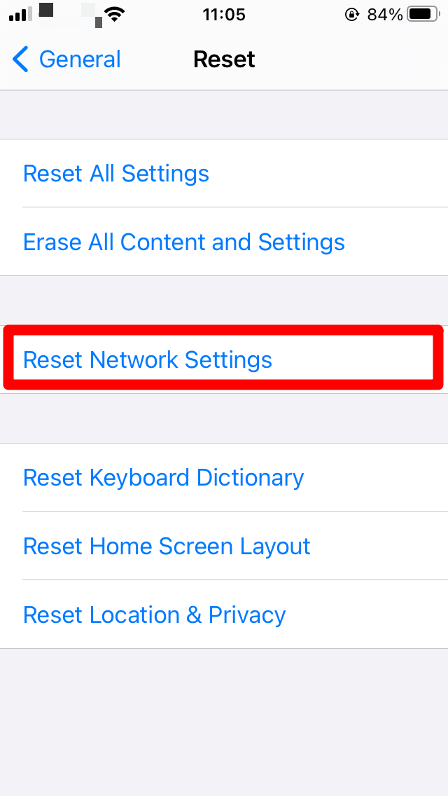 Fix Bluetooth Not Working or Pairing on iPhone 6 Reset Network Settings