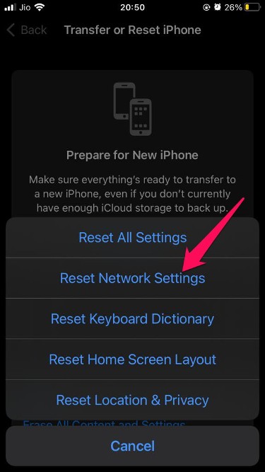Fix: Cannot Connect iPhone Hotspot with Windows 11 WiFi 13 Reset network settings