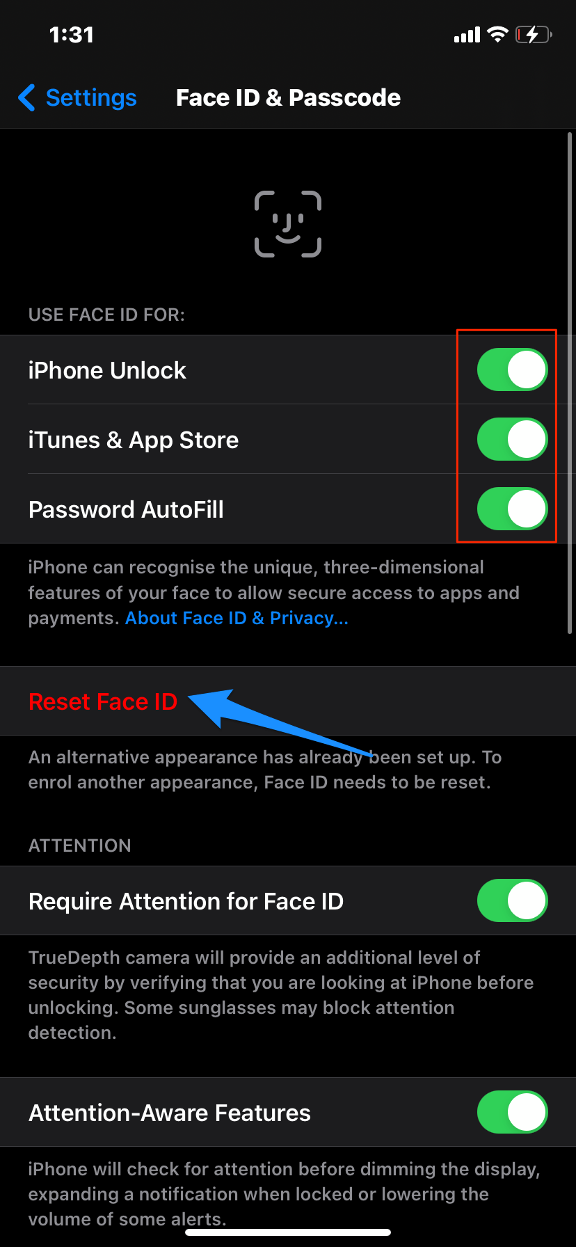 Fix Face ID not working in iPhone 12, 12 Pro, Pro Max & Mini 6 Reset Face ID