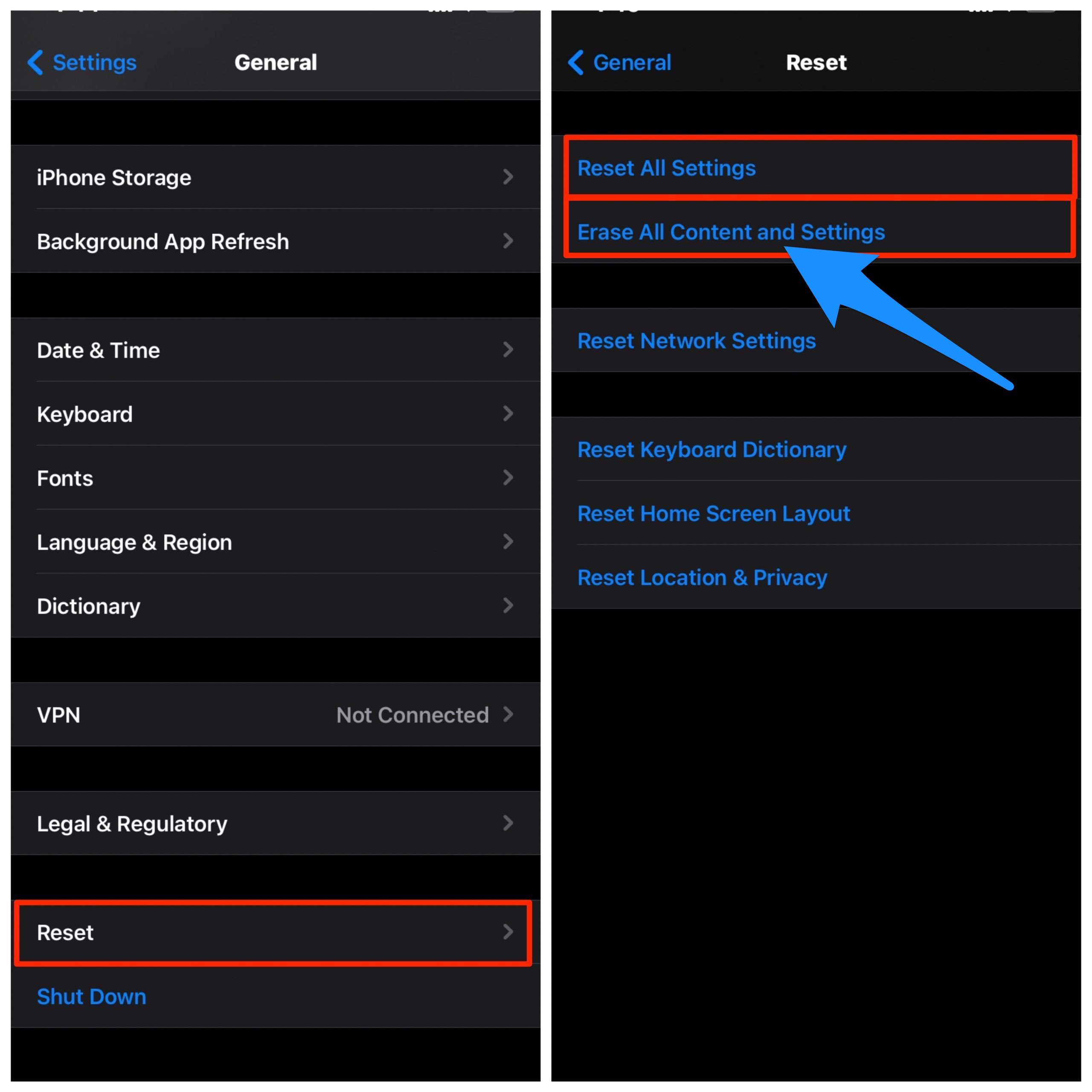Fix Face ID not working in iPhone 12, 12 Pro, Pro Max & Mini 8 Reset_Settings