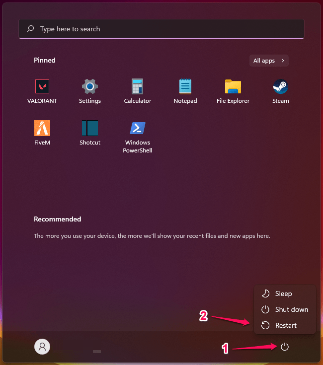 How to Fix Telegram App Not Working on Windows 11? 2 Restart Windows 11 PC