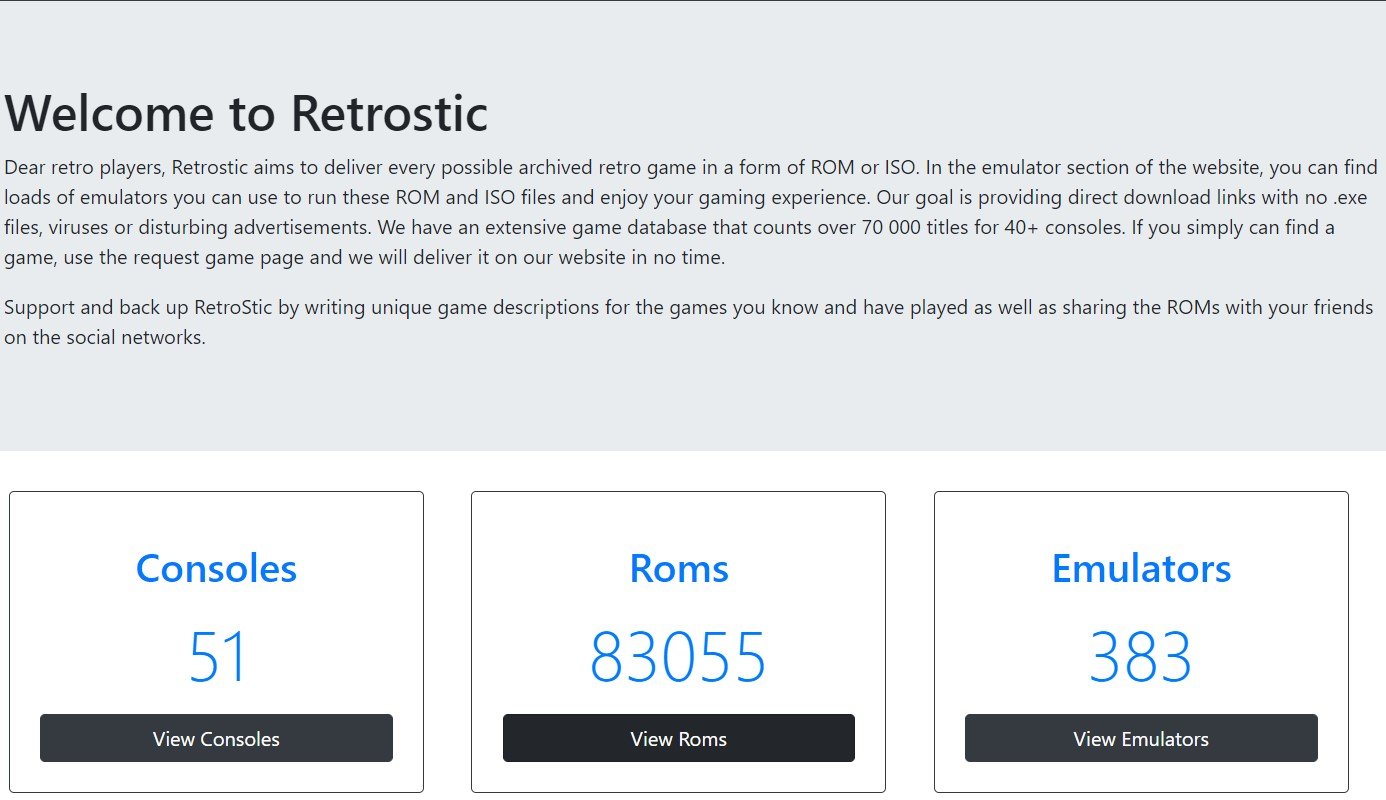 Safe Sites to Download ROM File for Games 13 Retrostic