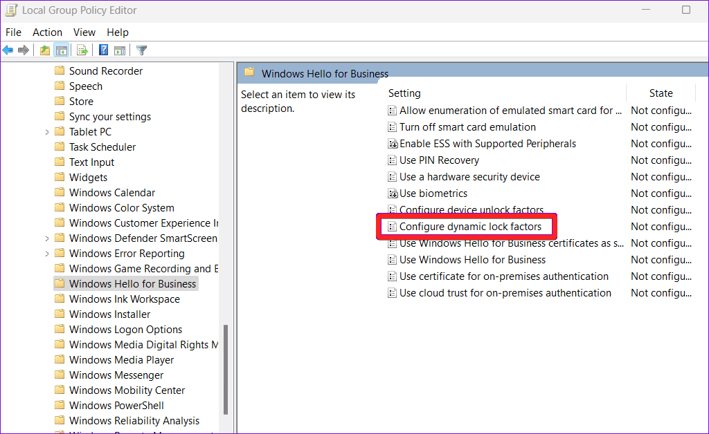 How to Fix Dynamic Lock Not Working in Windows 11 21 Right click Configure dynamic lock factors