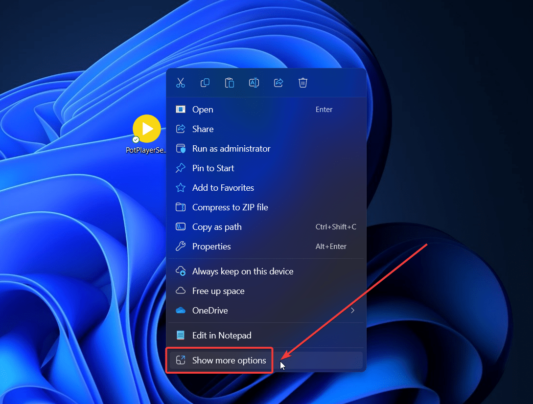 How to Fix if App Can't Run on your PC in Windows 11 2 Right-click on application