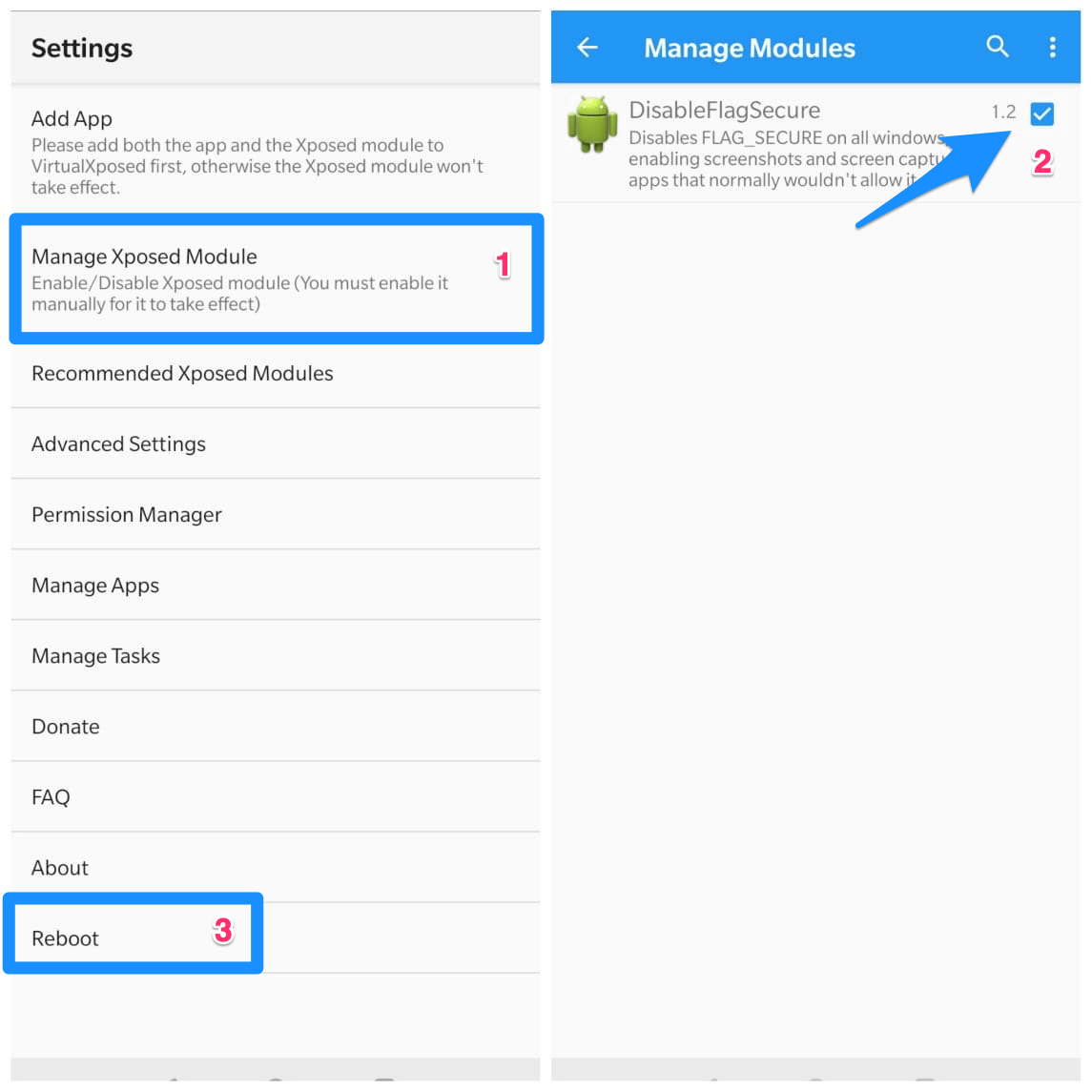 How to Fix Can't take Screenshot due to PP Restrictions 26 Right_Tick_DisableFlagSecure