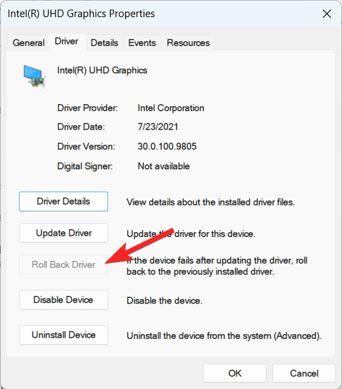 How to Fix Stretched Screen Issue in Windows 11 10 Rollback display driver