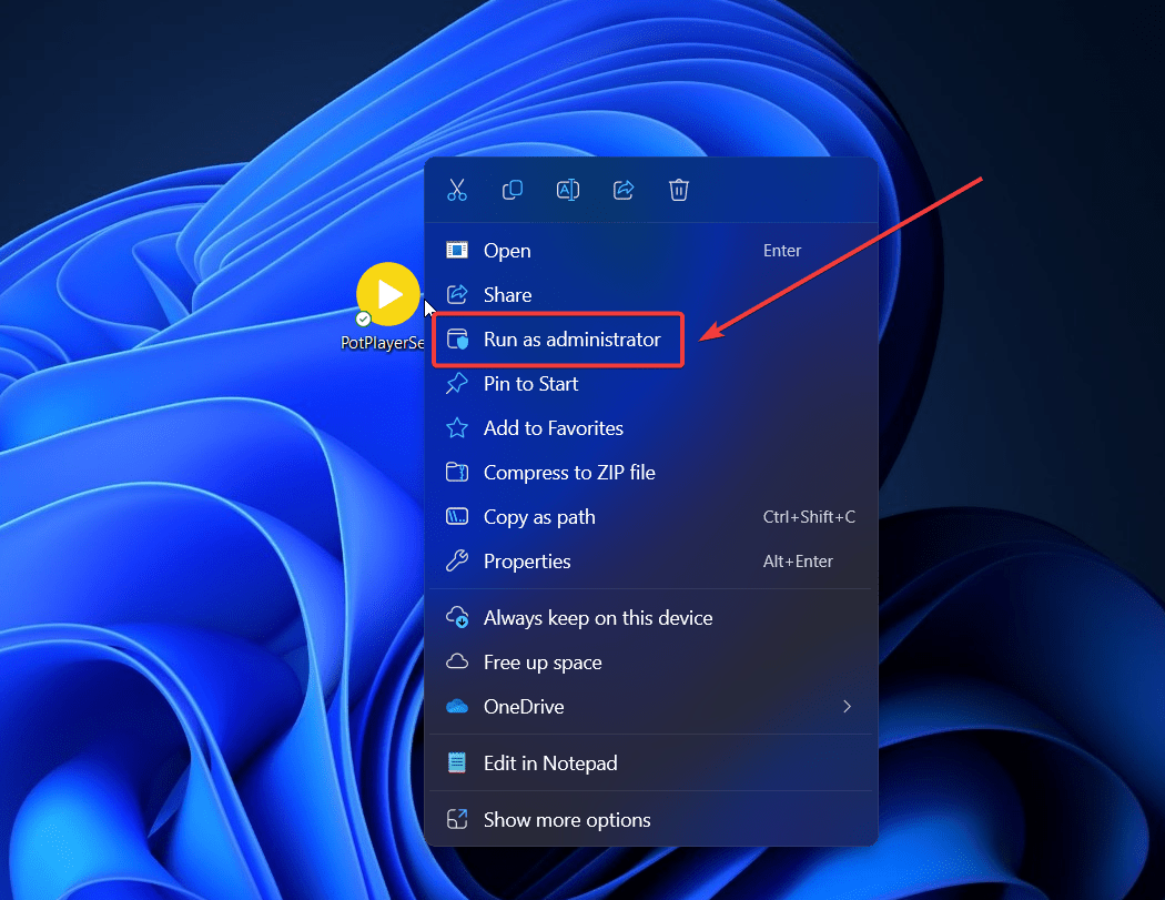 How to Fix if App Can't Run on your PC in Windows 11 5 Run as administrator