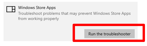 Fix Windows Store Missing in Windows 10 17 Run the Troubleshoooter