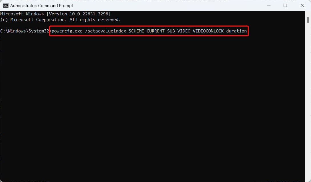 How do you Change the Screen Timeout in Windows 11 8 Run the powercfg command
