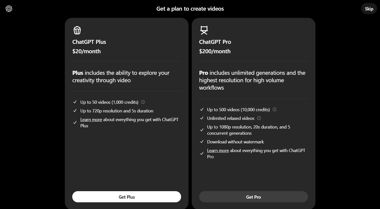 How to Use Sora to Create AI Videos from Scratch 13 SORA AI - Plans and Pricing