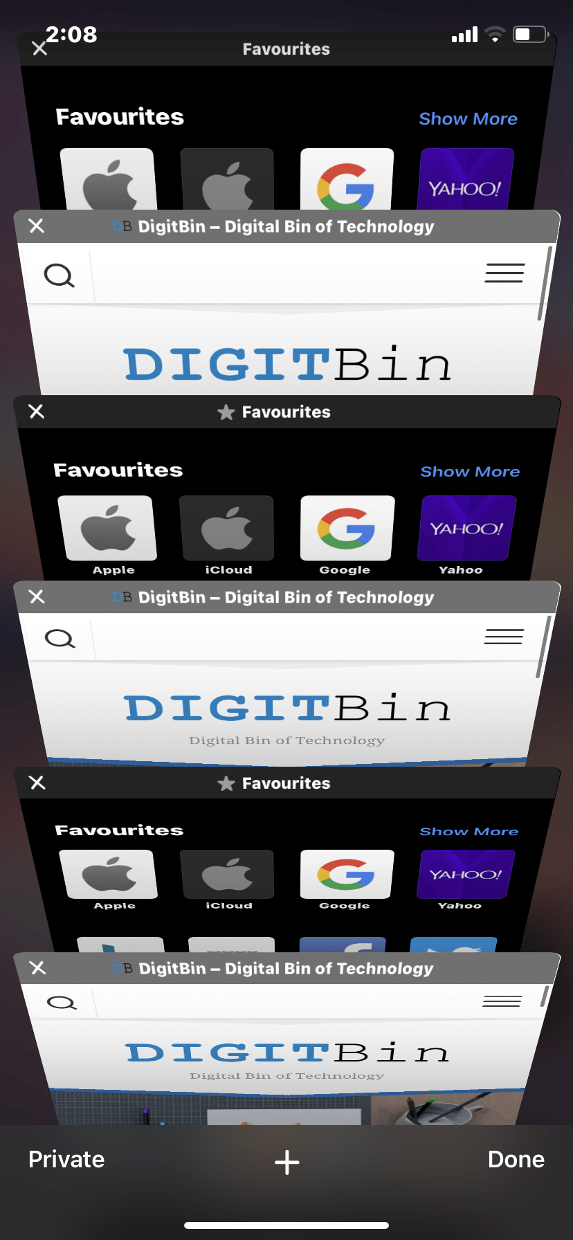 Safari Vs Chrome for iPhone 2 Safari Tabs Management