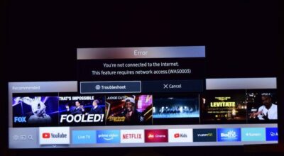 Samsung Smart TV - You are not connected to Internet