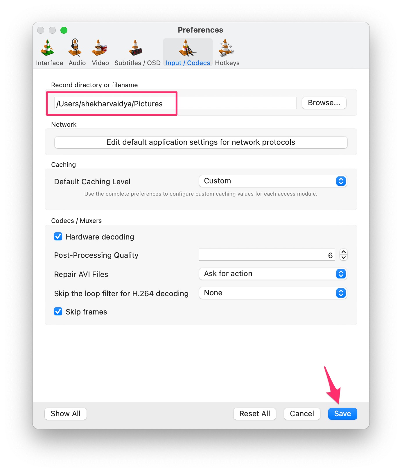 Trim Video in VLC Player | Windows and Mac 10 Save Directory