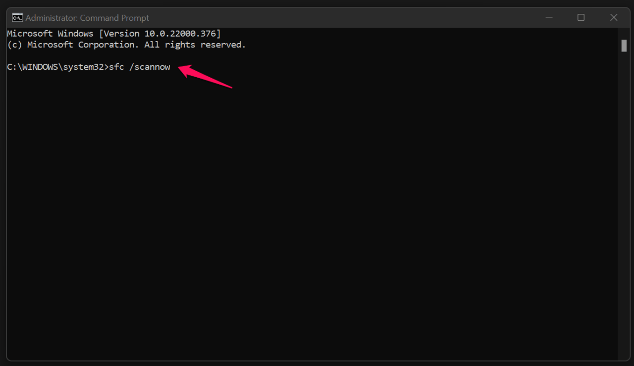 Scan Windows System Files (2)