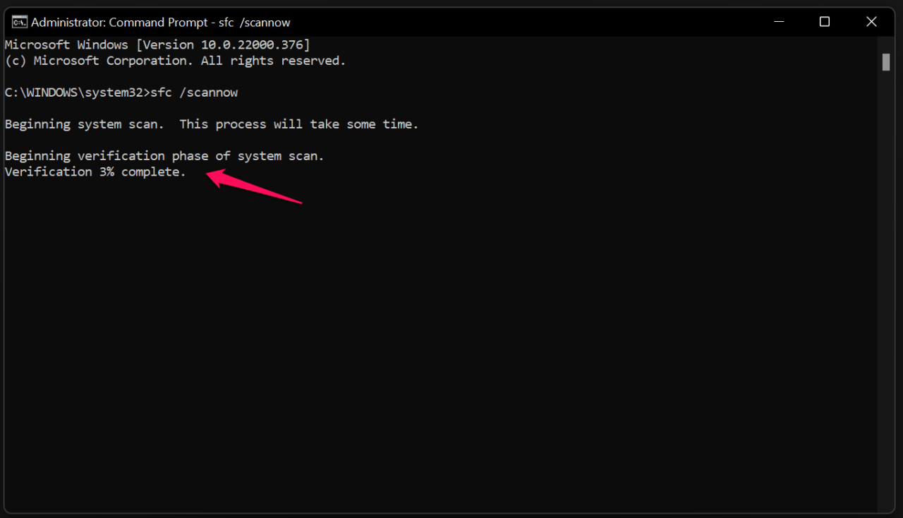 Scan Windows System Files (3)