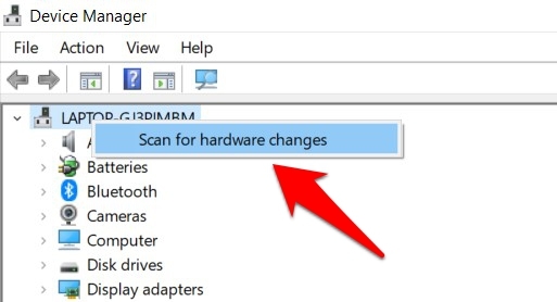 How to Fix 'Bad System Config Info' Error in Windows 10? 12 Scan for Hardware Changes